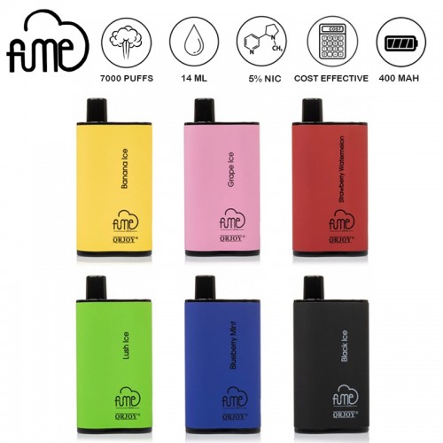 FUME UNLIMITED 7000 PUFFS DISPOSABLE VAPE 5CT/DISPLAY